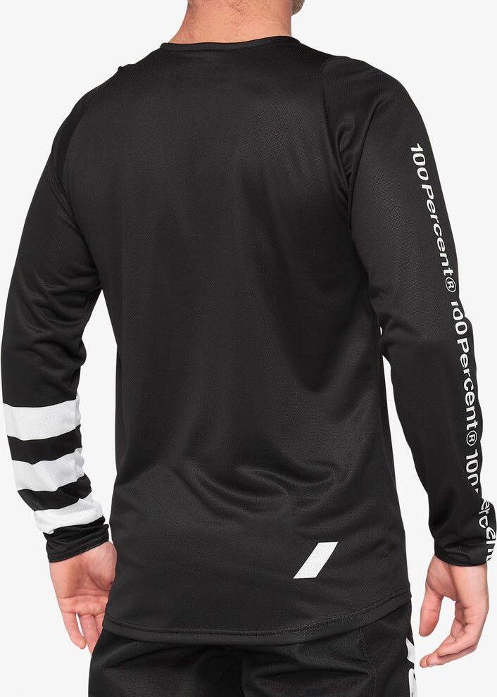 Langarm Trikot 100% R-Core Schwarz/Weiß 2/3