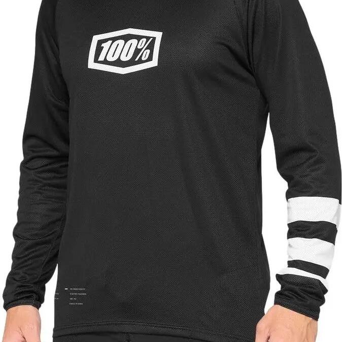 R-Core 100% Long Sleeve Jersey Black/White