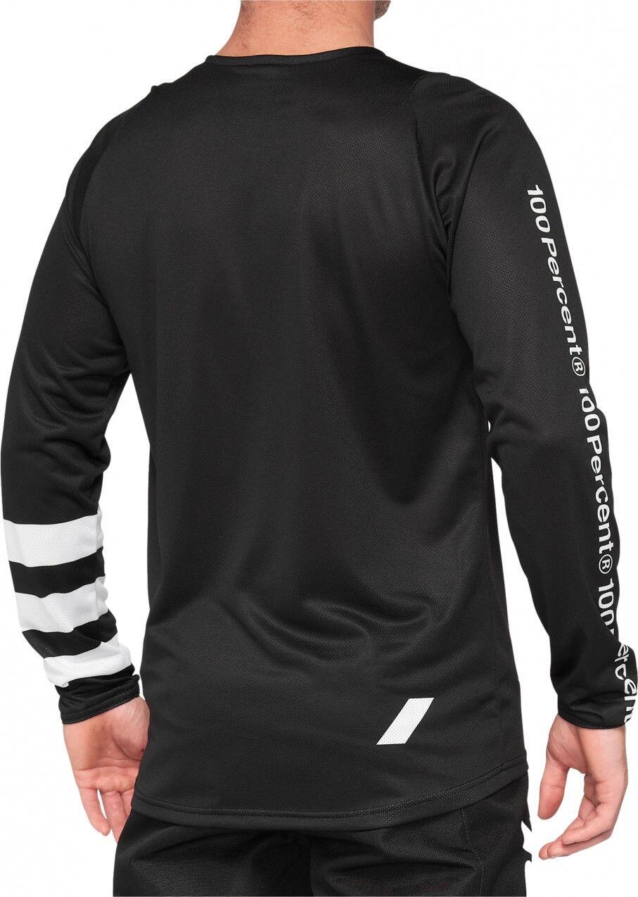 R-Core 100% Kids Long Sleeve Jersey Black / White 2/4