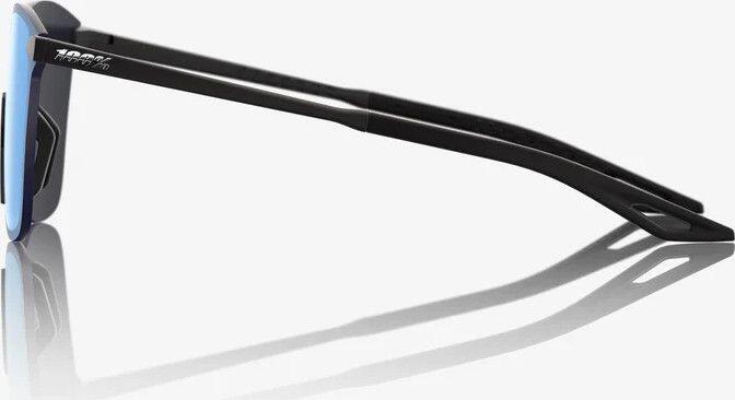 Lentes 100% Legere Square Soft Tact Black / HiPER® Blue Mirror 3/4