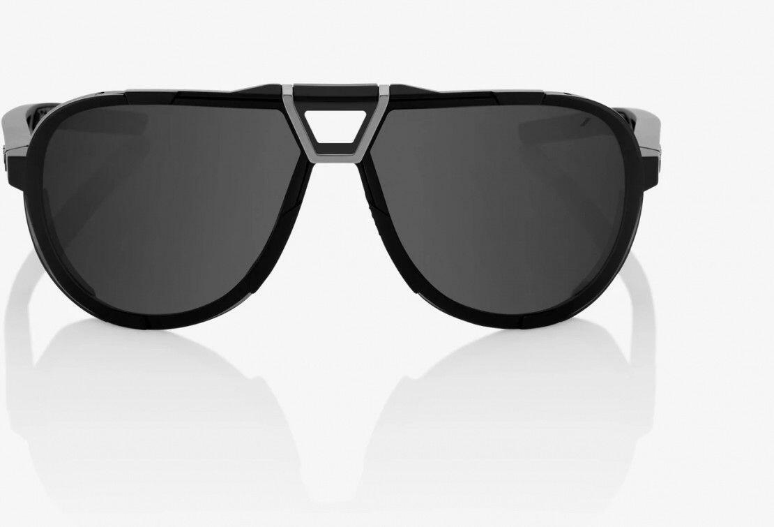 Óculos de sol pretos 100% Westcraft Soft Tact - lentes espelhadas pretas 4/5