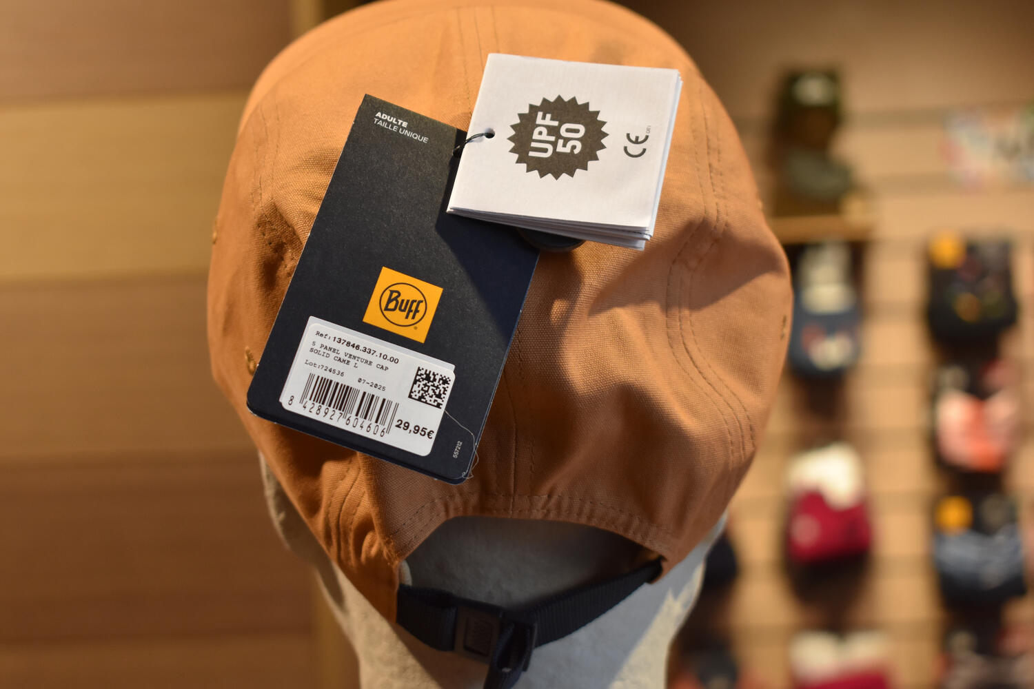 Czapka z daszkiem BUFF 5 PANEL VENTURE CAP SOLID CAMEL 3/7