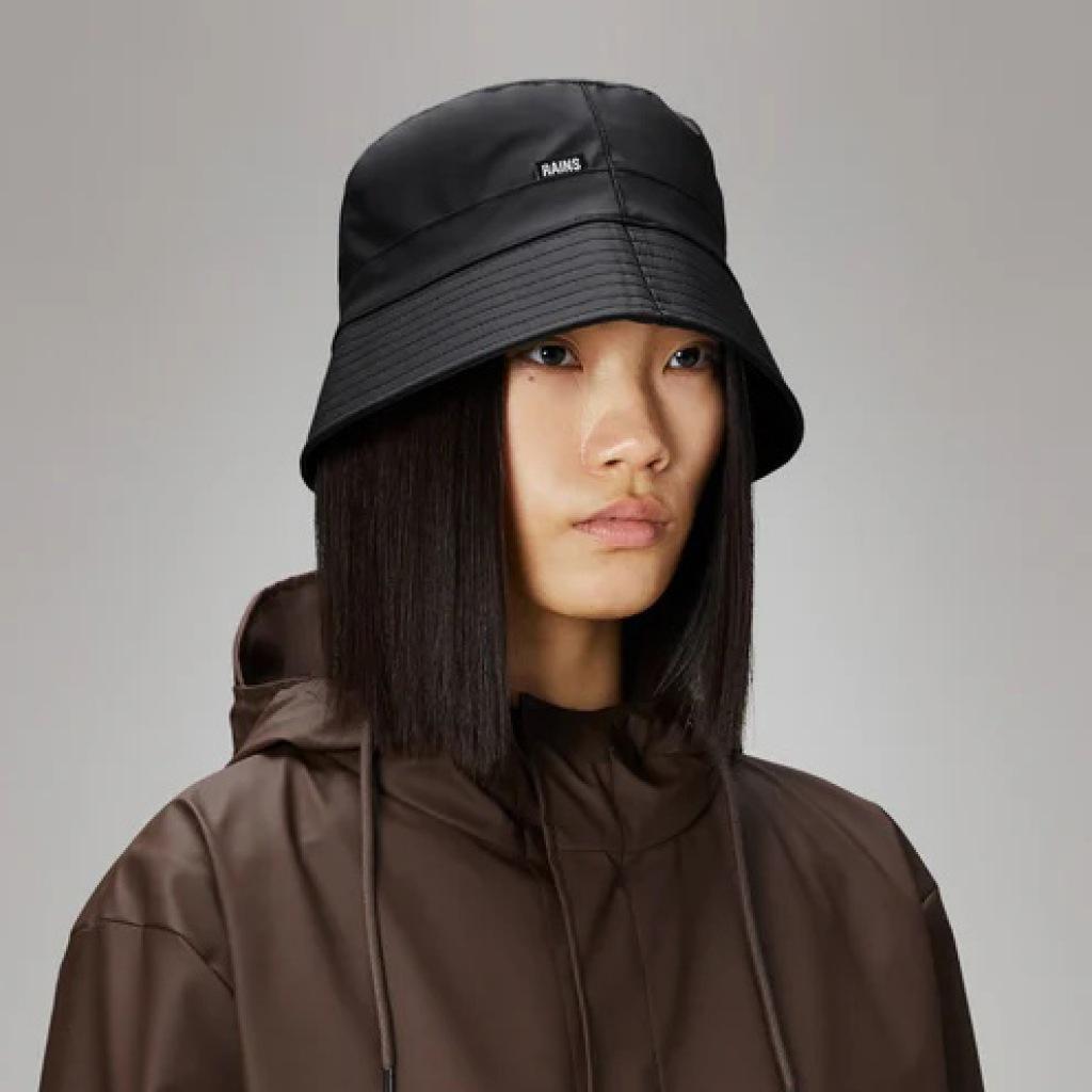 Cap Rains Model Bucket Hat Kleur Zwart 3/5