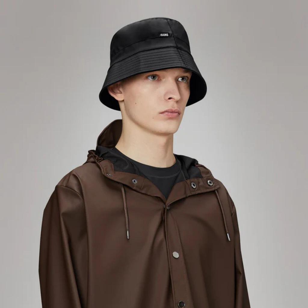 Cap Rains Model Bucket Hat Kleur Zwart 2/5