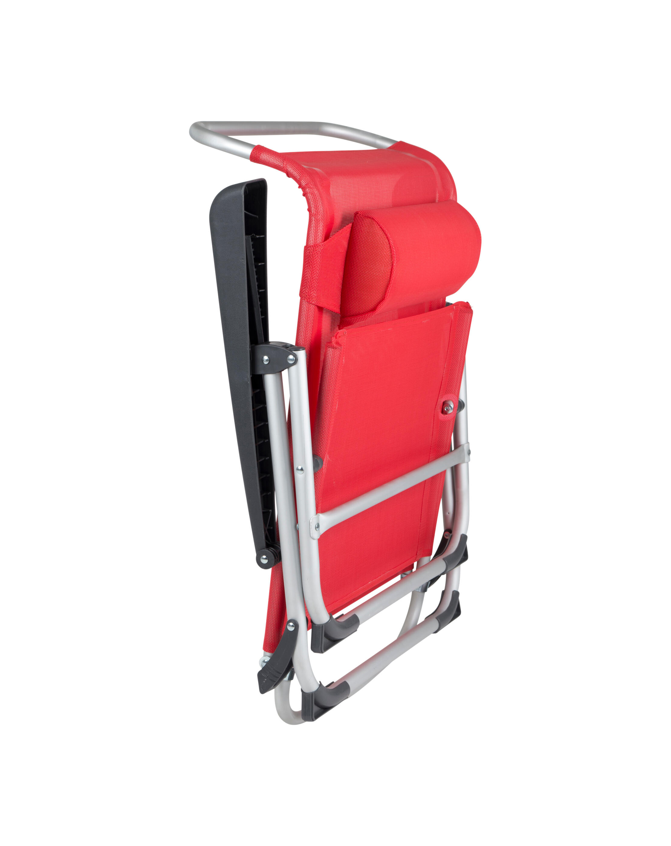 Chaise de plage - Saint-Tropez - Aluminium - Rouge 4/7