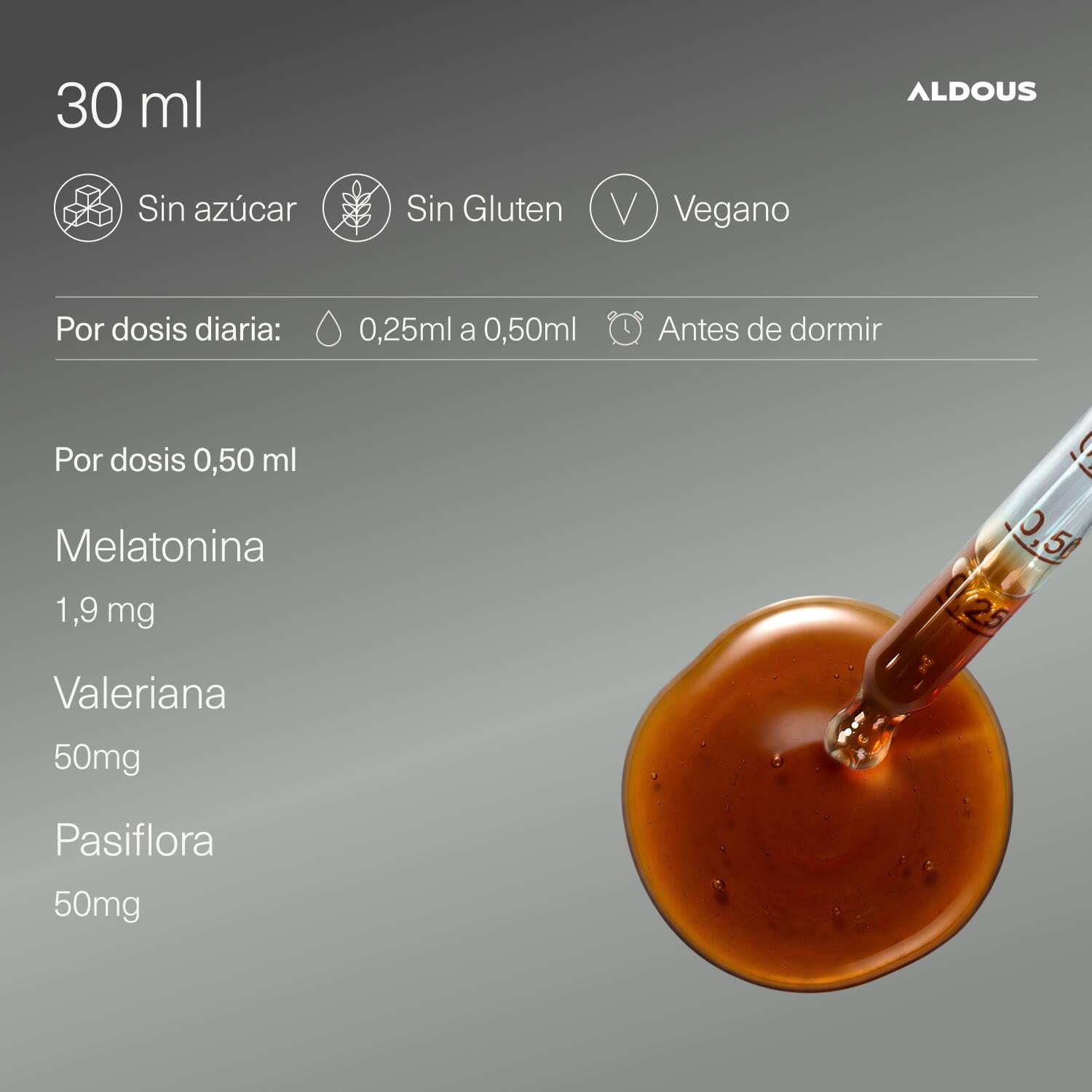 Mélatonine Pure en Gouttes 30 ml - Complément pour Dormir et un Sommeil Profon 3/7
