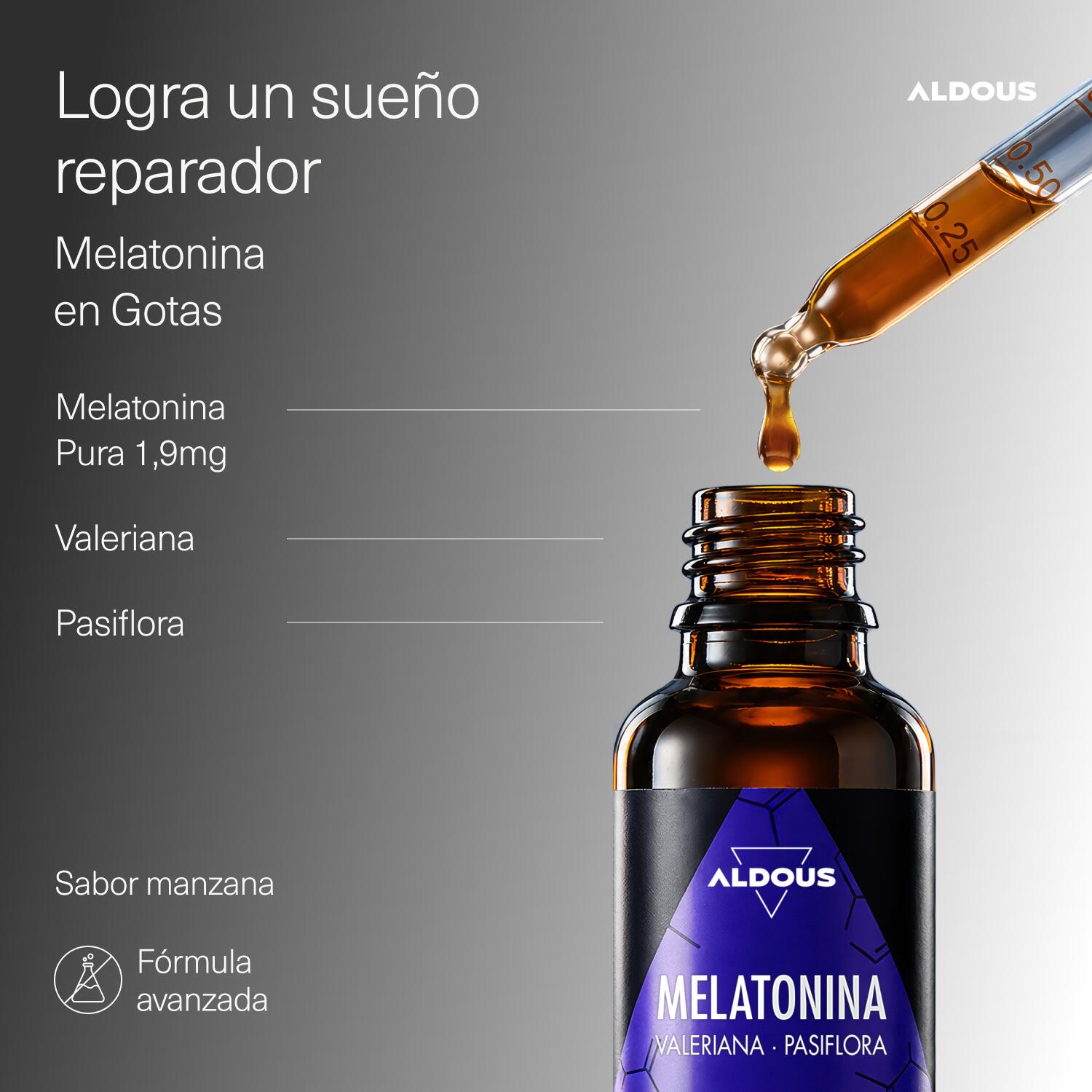 Mélatonine Pure en Gouttes 30 ml - Complément pour Dormir et un Sommeil Profon 2/7