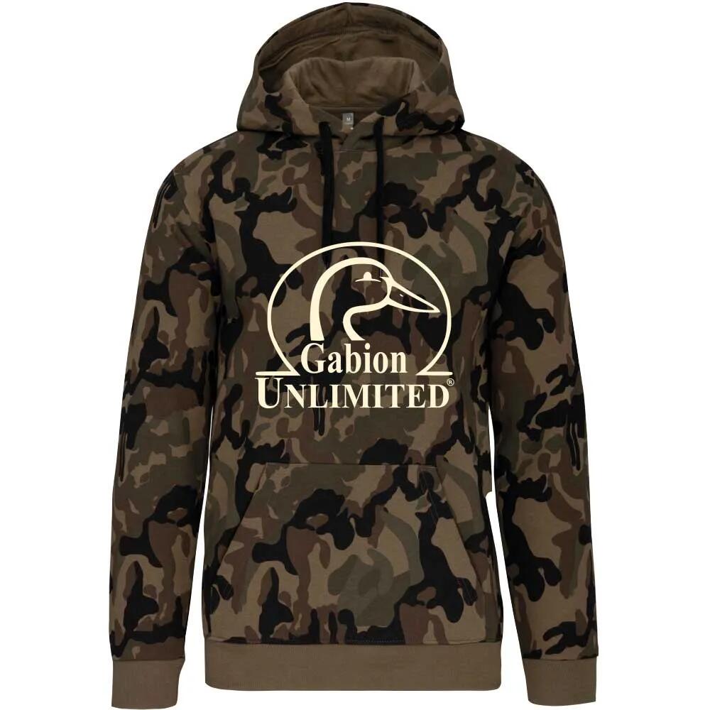 Sweat capuche camo Woodland 80% coton 280g poche ventrale 2/5