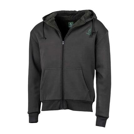 Sweat à capuche zippé vert Treeland polaire 100% polyester