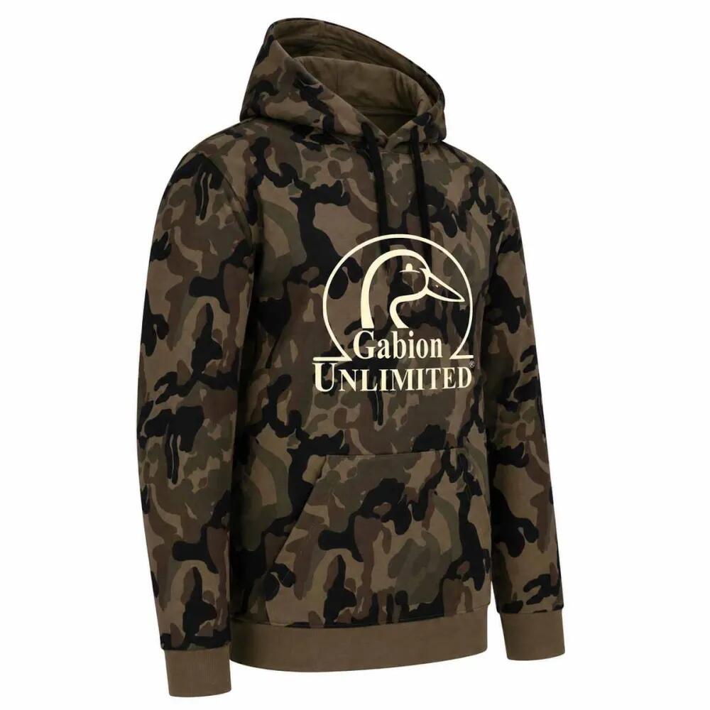 Sweat capuche camo Woodland 80% coton 280g poche ventrale 5/5