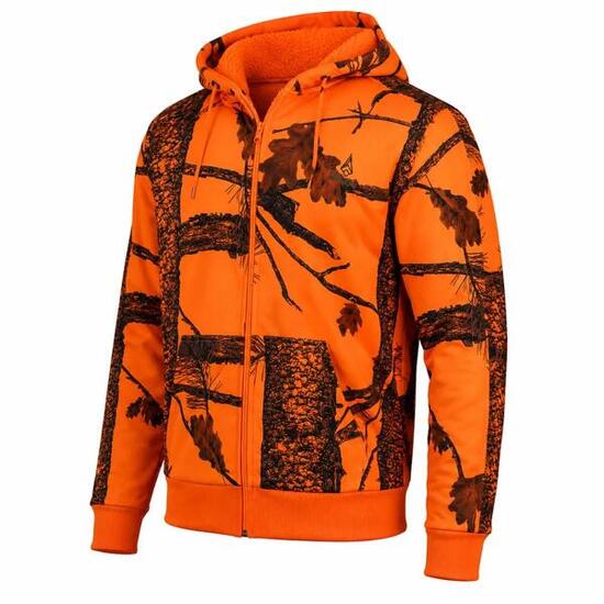 Sweat Capuche Zippé Treeland Fluo Camo Polaire 100% Polyester