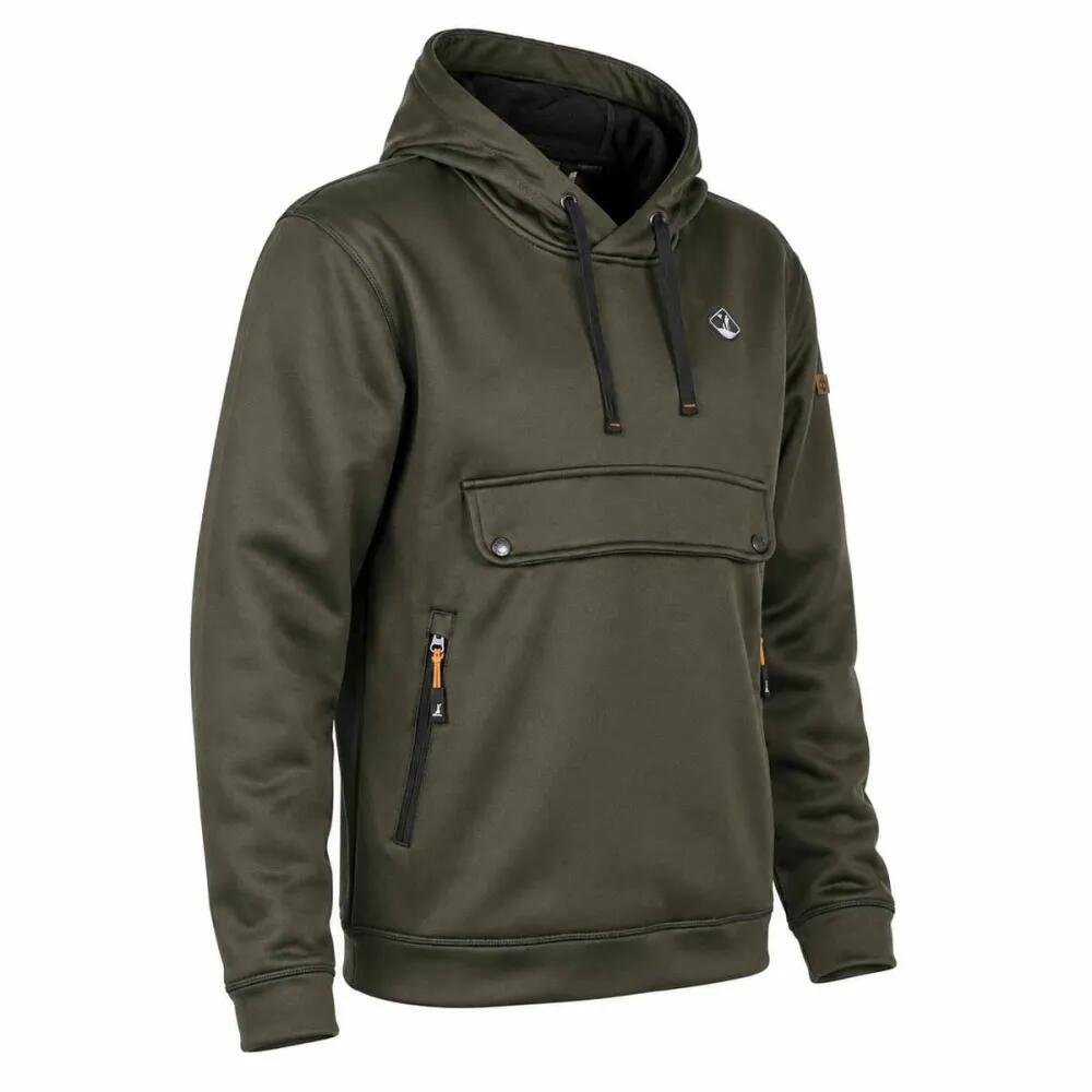 Sweat Shirt A Capuche Kaki Percussion -XXL 3/5