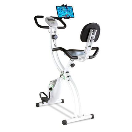 Vélo d'appartement YF91H pliable + support pour tablette/smartphone