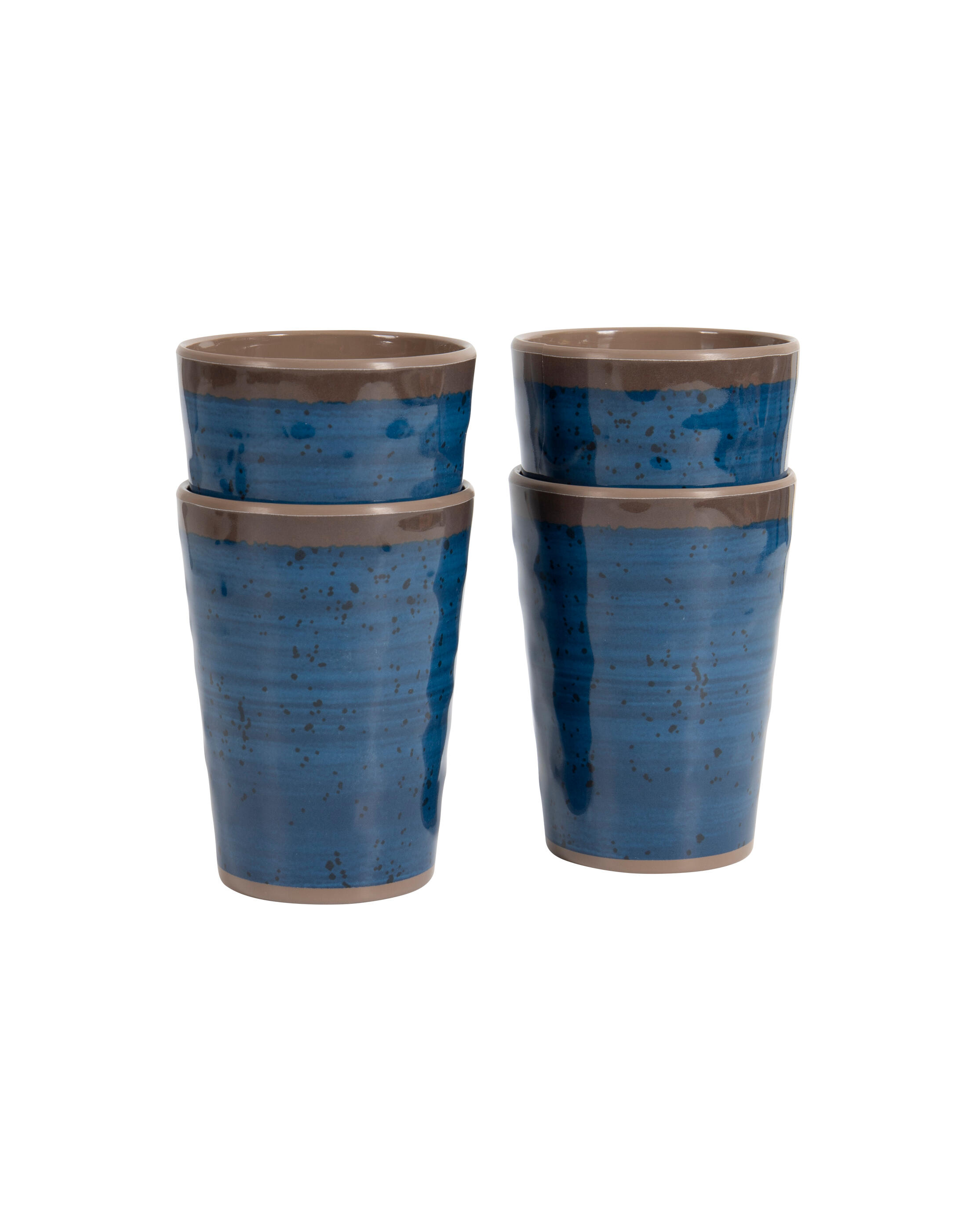 Becher - Ø 8,5 cm - 4 Stück - Melamin - Blau 3/6