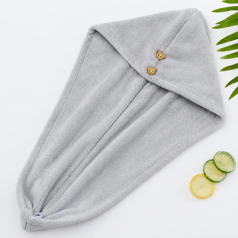 AQUA-SPORT RĘCZNIK NA GŁOWĘ TURBAN DO WŁOSÓW SZYBKOSCHNĄCY 25X60CM GREY AS002568 2/6