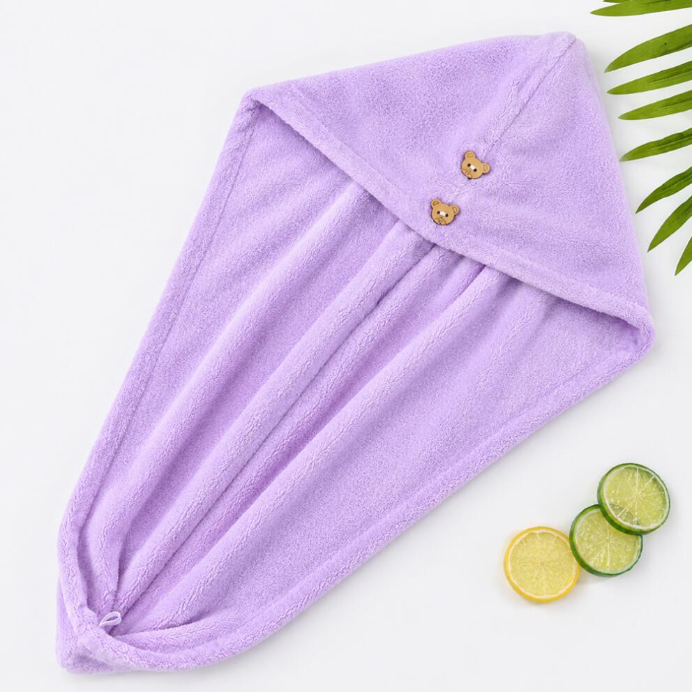 Ręcznik turban do włosów szybkoschnący mikrofibra guzik Aqua-Sport Turban 2/7