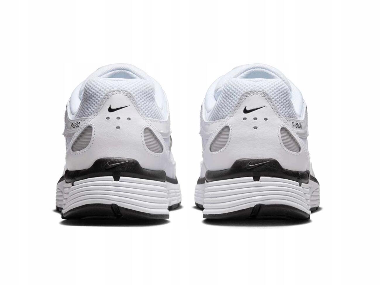 Nike P-6000 White Metallic Silver Black 6/7