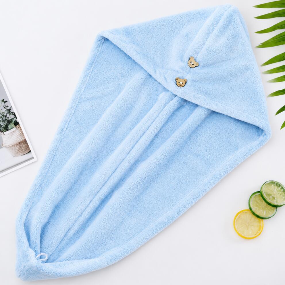 AQUA-SPORT RĘCZNIK NA GŁOWĘ TURBAN DO WŁOSÓW SZYBKOSCHNĄCY 25X60CM BLUE AS002566 2/7