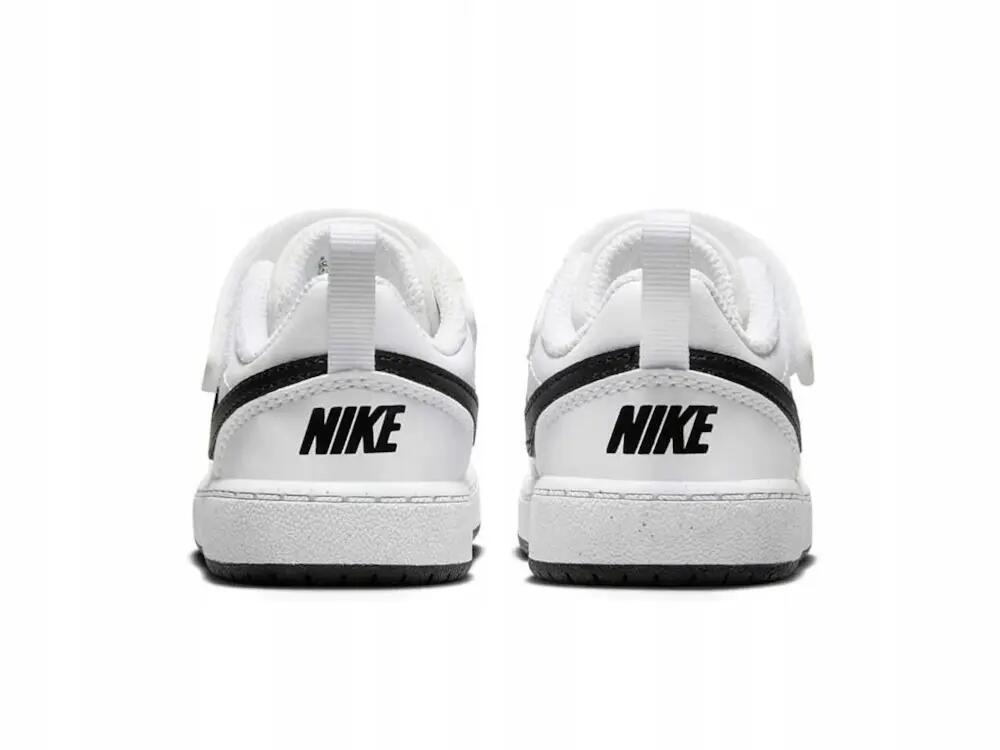 BUTY dziecięce NIKE COURT BOROUGH DV5458-104 na rzepy białe sportowe 26 5/7