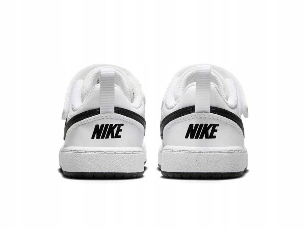 BUTY dziecięce NIKE COURT BOROUGH DV5458-104 na rzepy białe sportowe 27 5/7