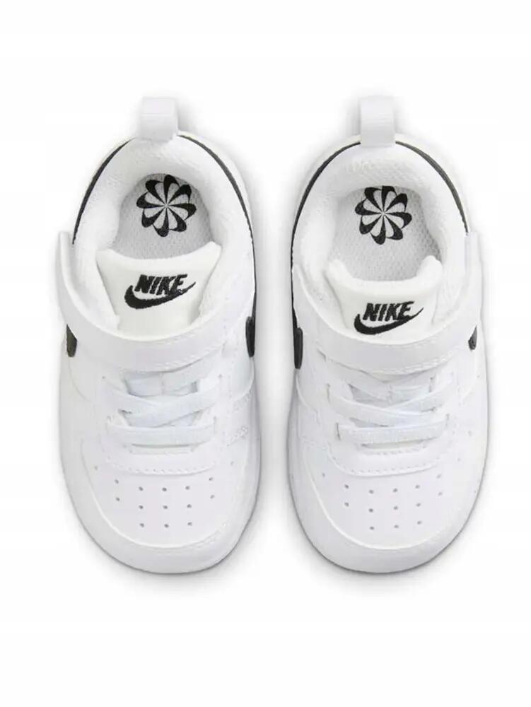BUTY dziecięce NIKE COURT BOROUGH DV5458-104 na rzepy białe sportowe 26 6/7