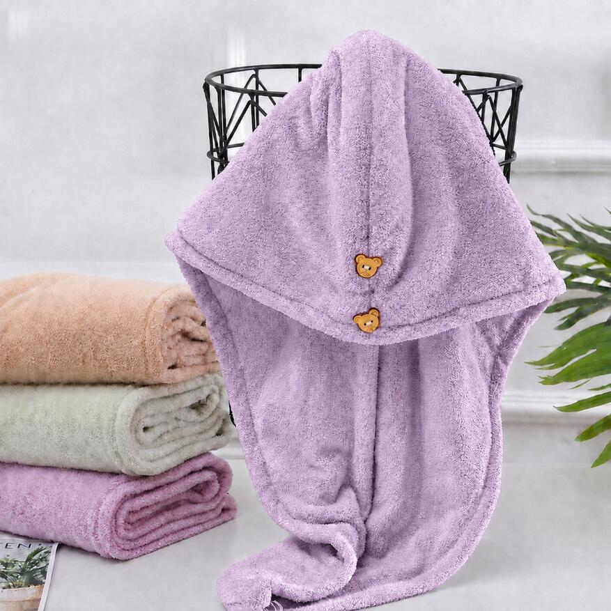 Ręcznik turban do włosów szybkoschnący mikrofibra guzik Aqua-Sport Turban 4/7
