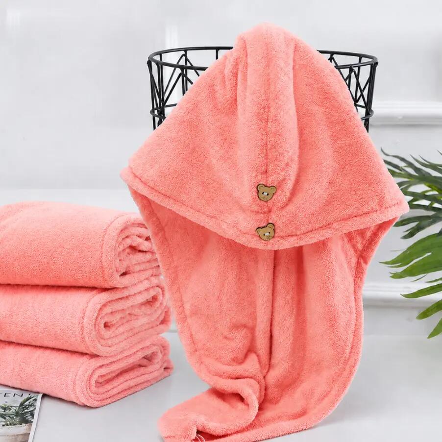 Ręcznik turban do włosów szybkoschnący mikrofibra guzik Aqua-Sport Turban 4/7