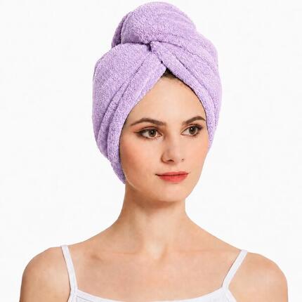 Ręcznik turban do włosów szybkoschnący mikrofibra guzik Aqua-Sport Turban