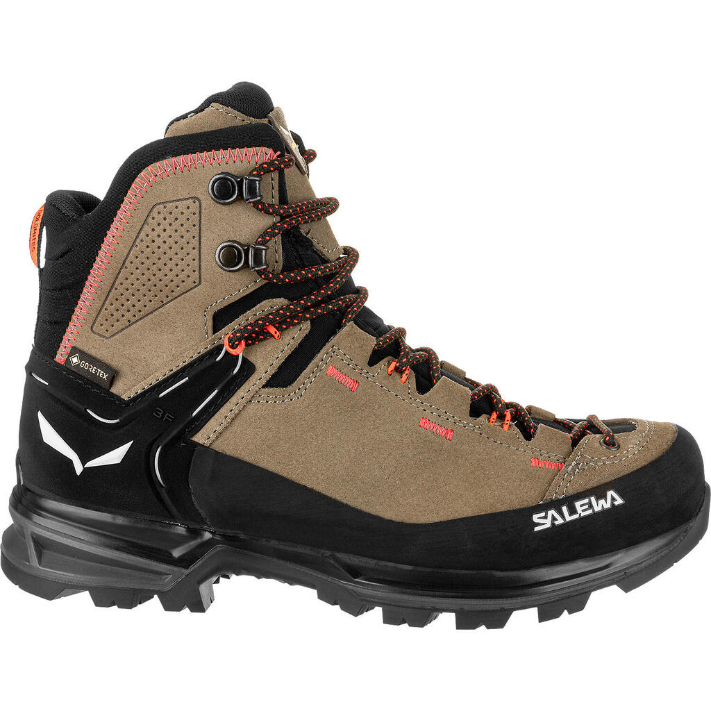 Trekking shoes Female Salewa Mountain Trainer 2 Mid Gore-Tex Brown
