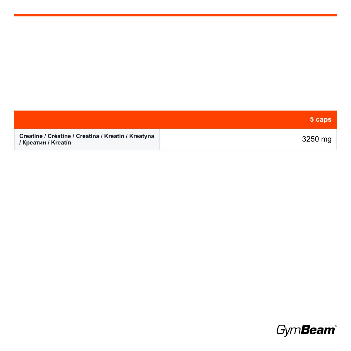 Kreatyna GymBeam 100% Creapure 120 kapsułek 2/2