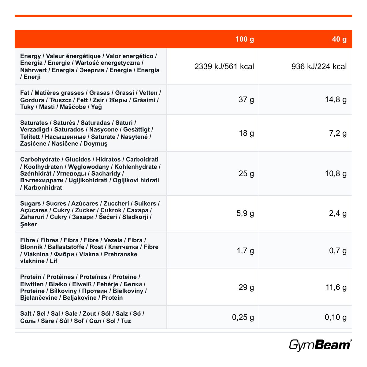 Wafel białkowy GymBeam MoiMüv 40 g strawberry 2/2