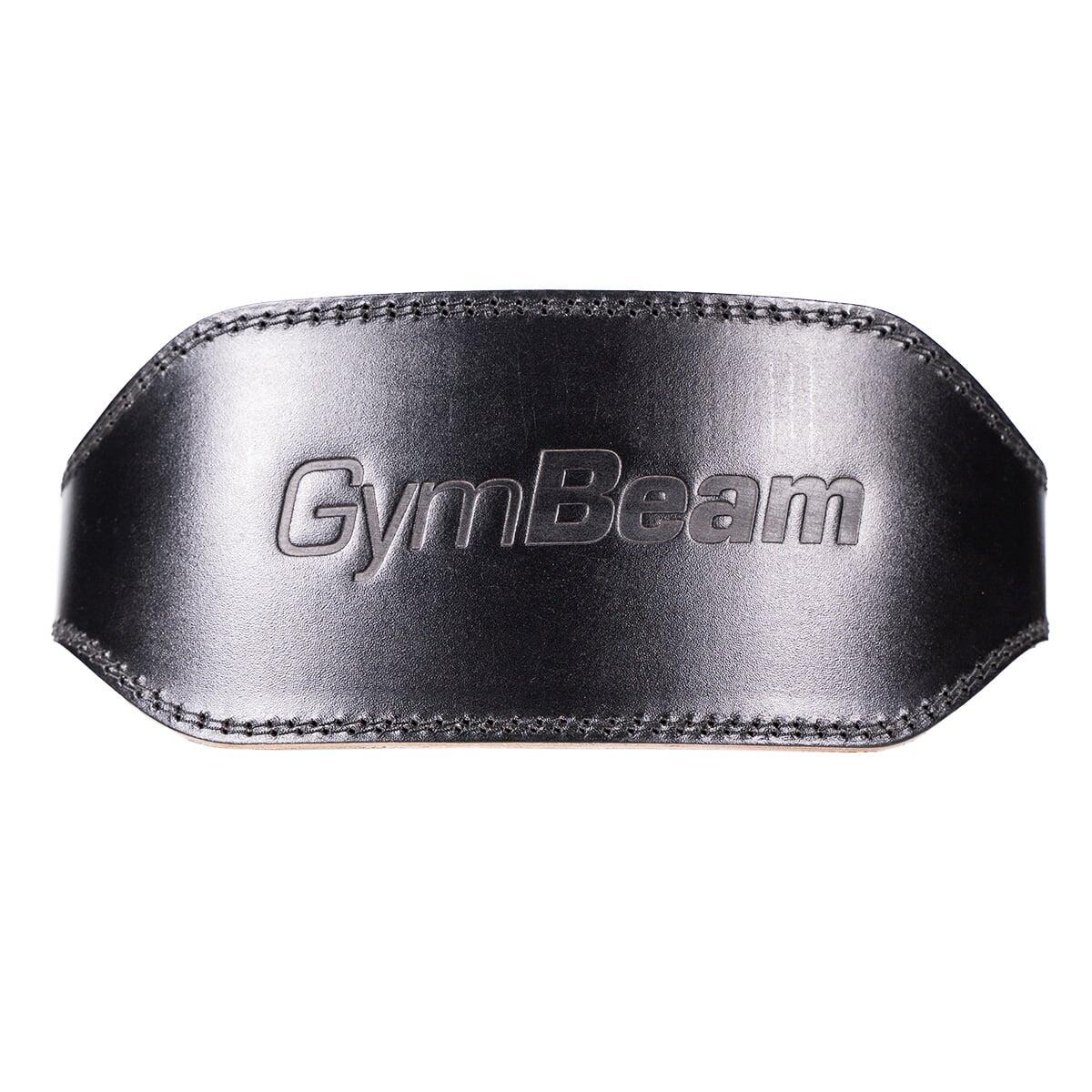 Cintura fitness in pelle nera 2/7