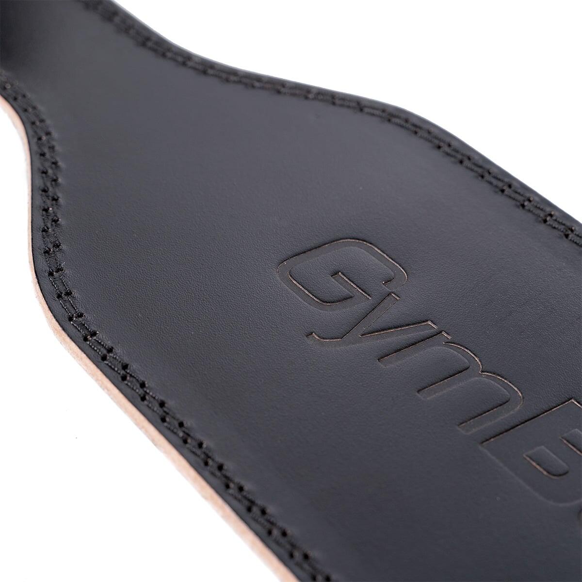 Cintura fitness in pelle nera 5/7