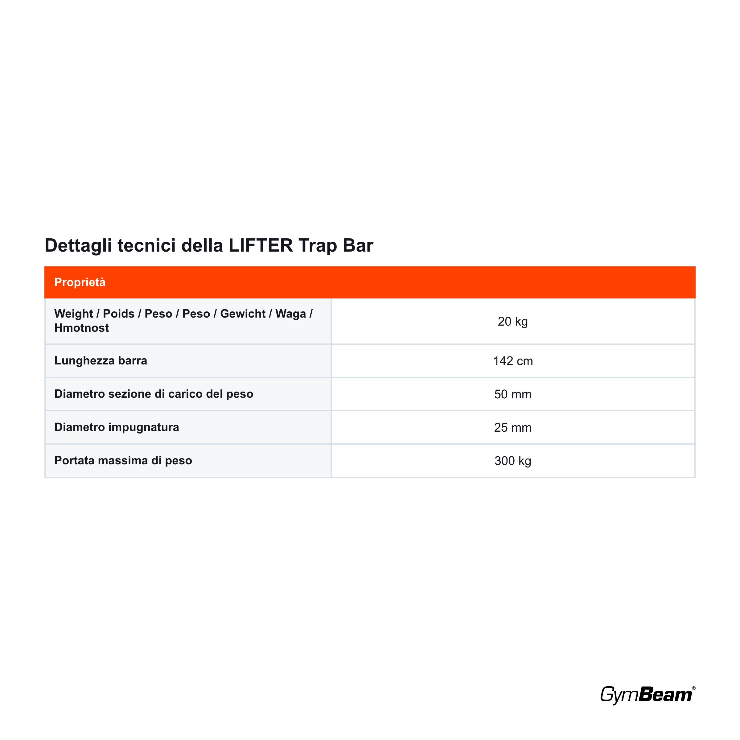 Trap bar fitness esagonale in acciaio LIFTER 4/5