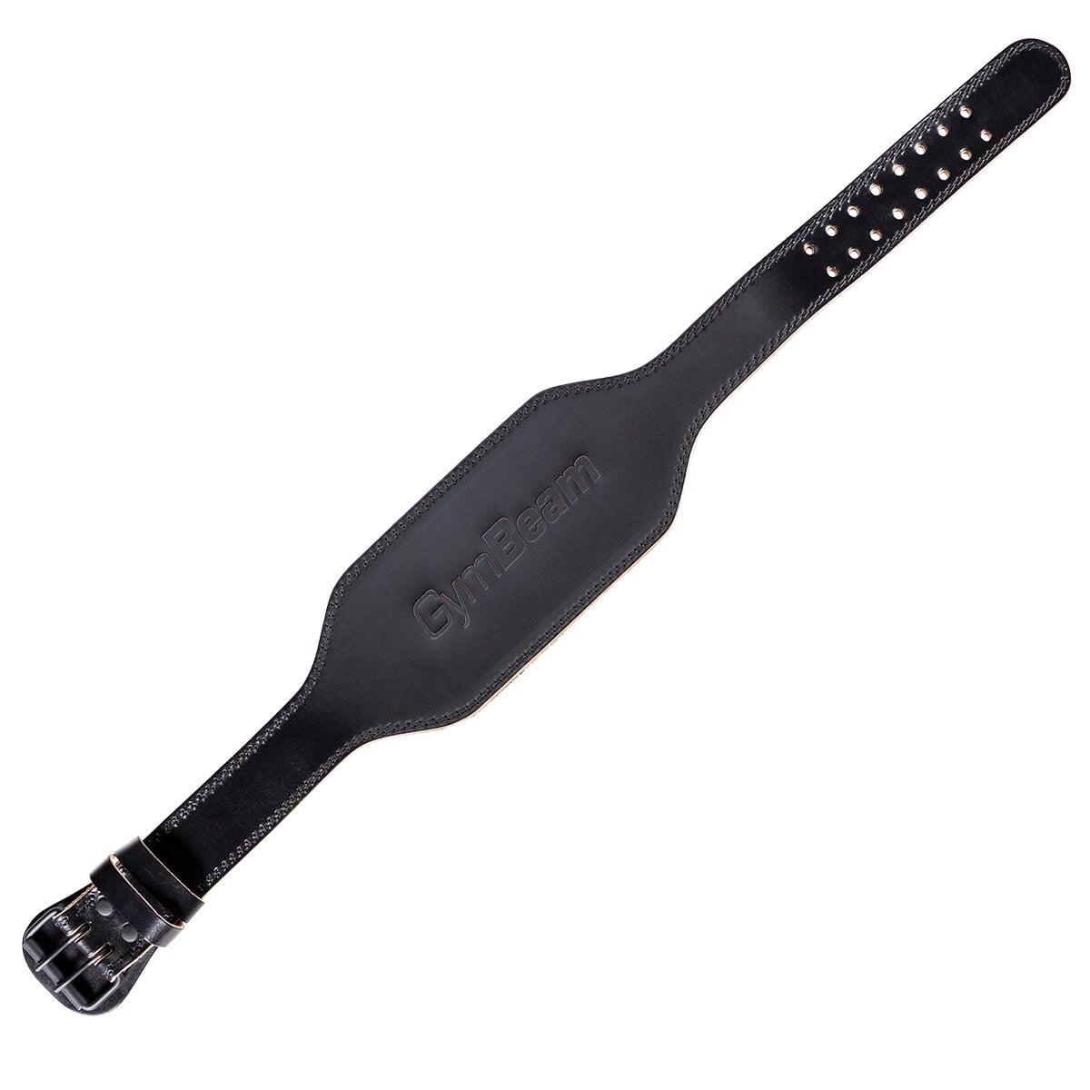 Cintura fitness in pelle nera 6/7