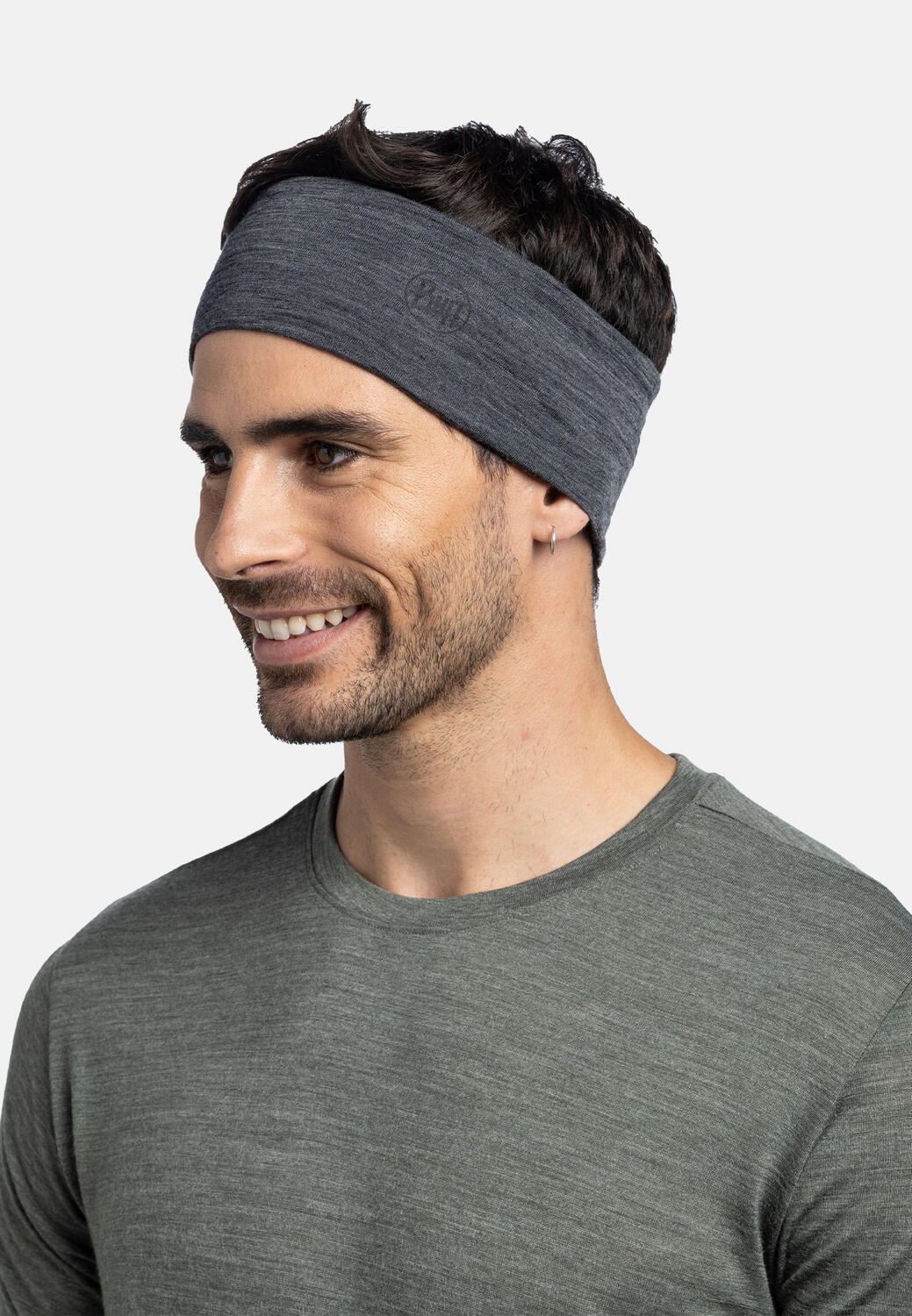 Cinta Lightweight Merino Wool Unisex Buff Gris oscuro 5/6