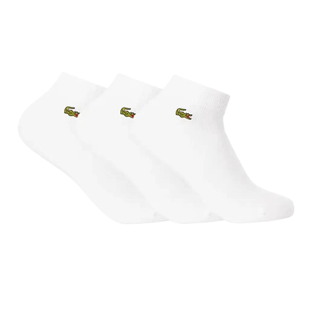 Calzini Lacoste Corti Bianchi (Pacchetto x3) 1/4