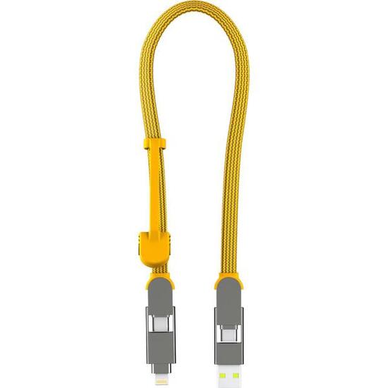 Uniwersalny kabel do ładowania iPhone, Samsung inCharge XL 30cm USB, USB-C