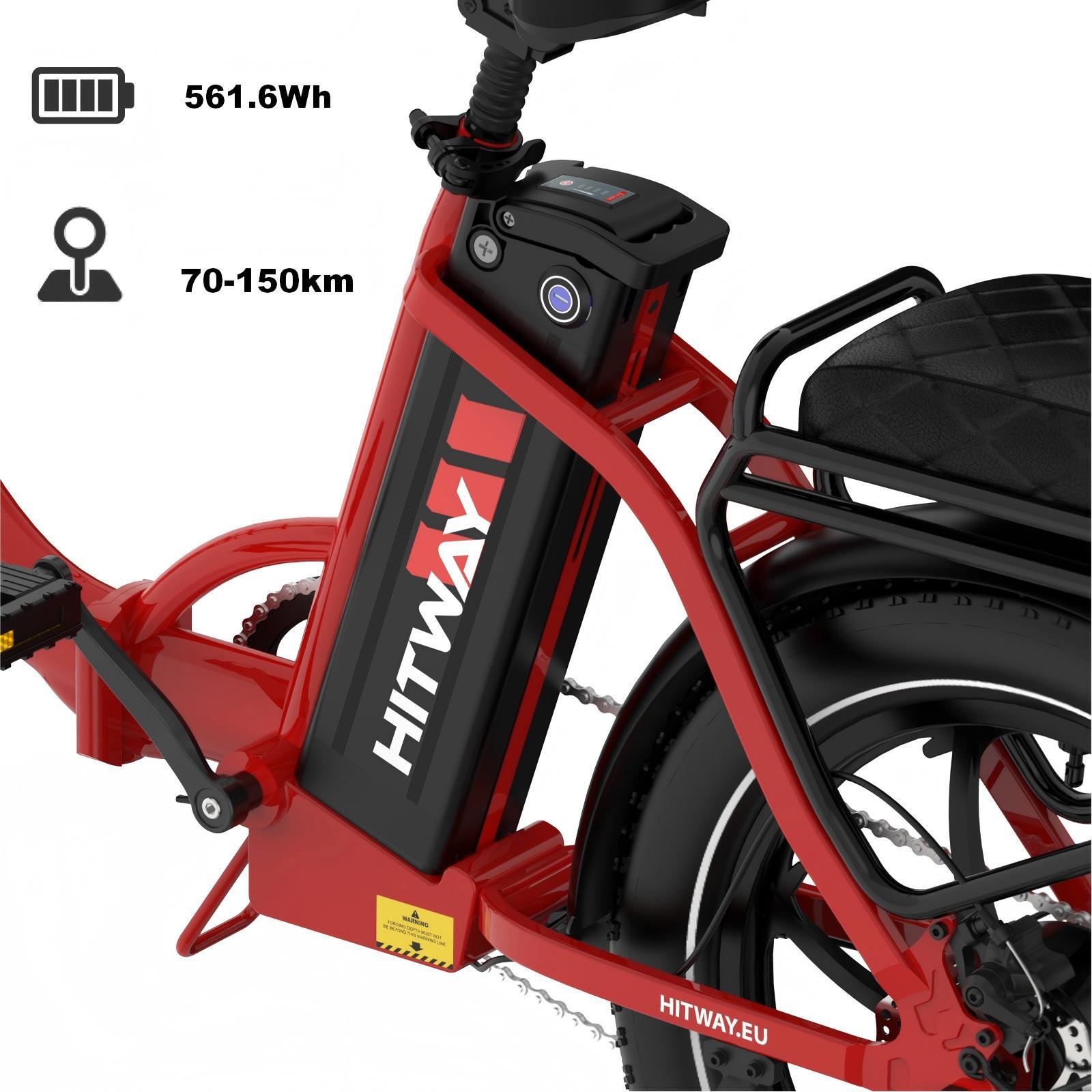 Bici elettrica pieghevole fat bike 20*3,0" 150km BK6S 3/7