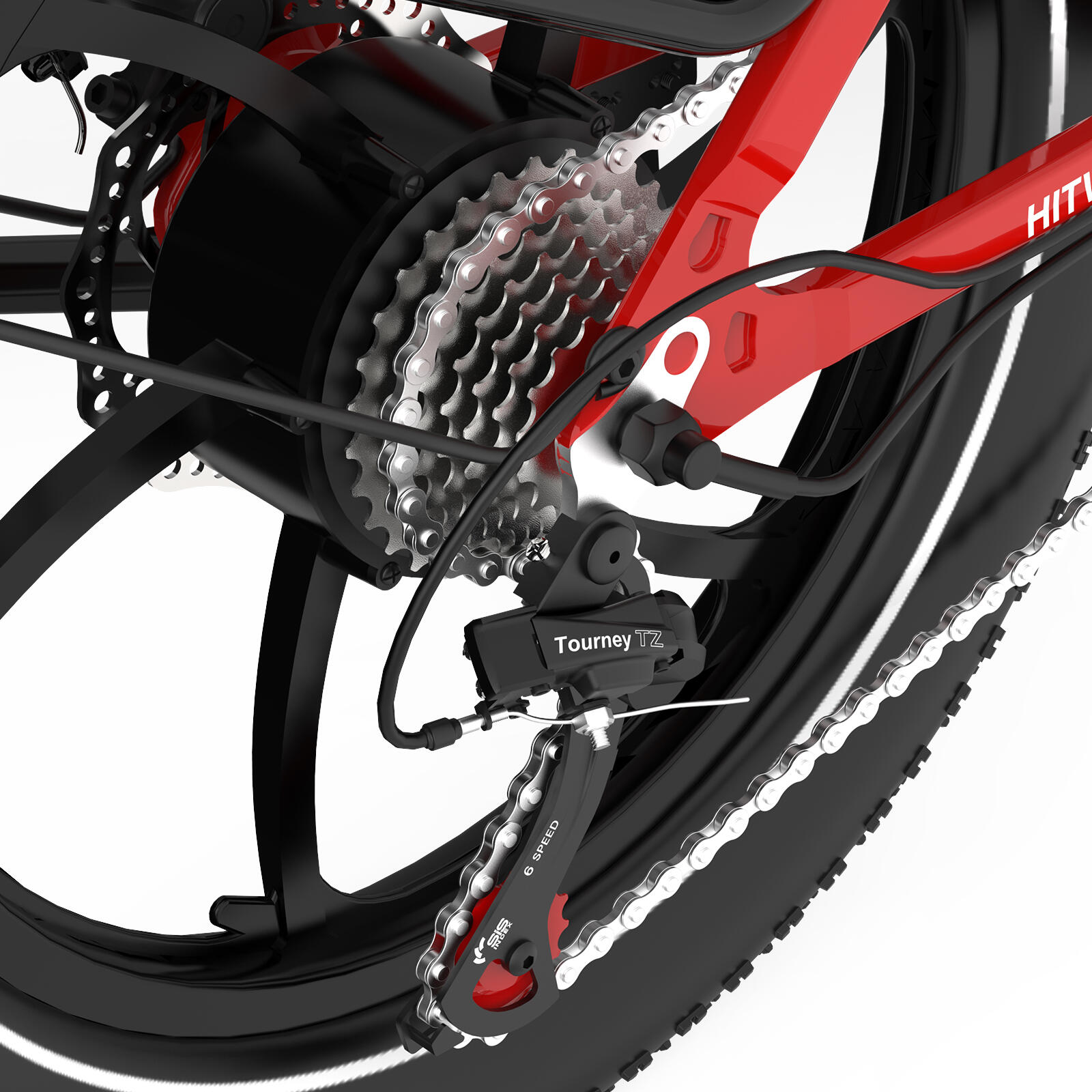 Bici elettrica pieghevole fat bike 20*3,0" 150km BK6S 4/7
