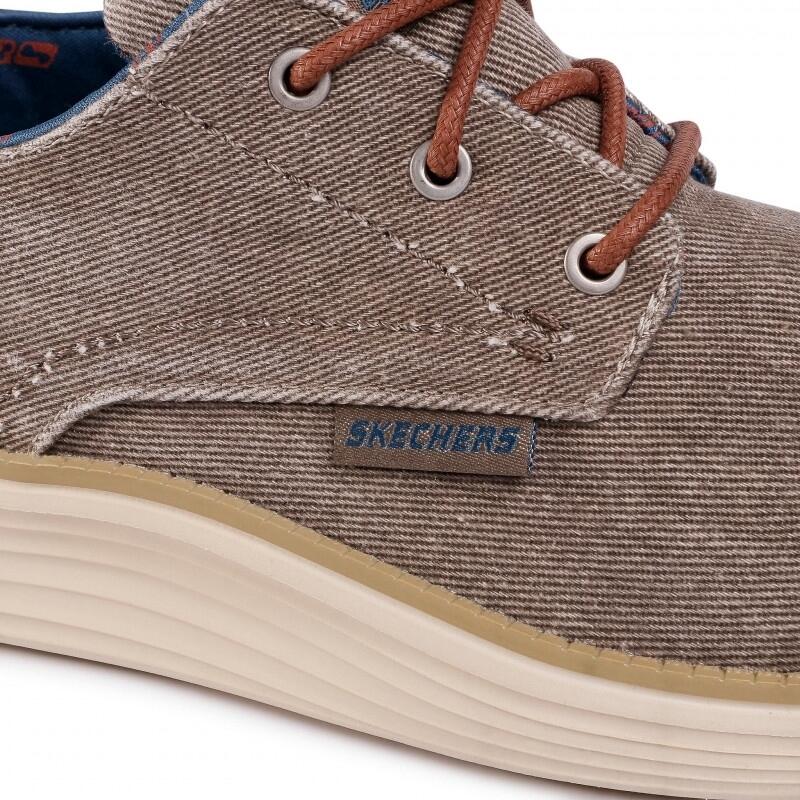 Baskets Skechers Pexton, Beige, Hommes 5/5