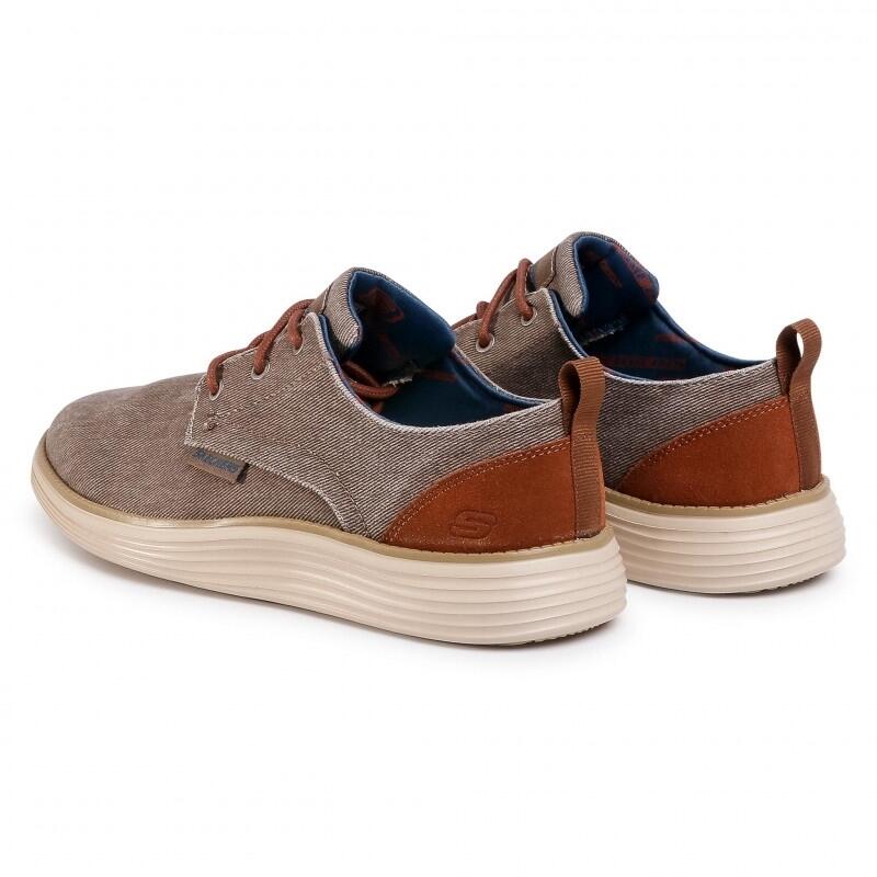 Baskets Skechers Pexton, Beige, Hommes 4/5