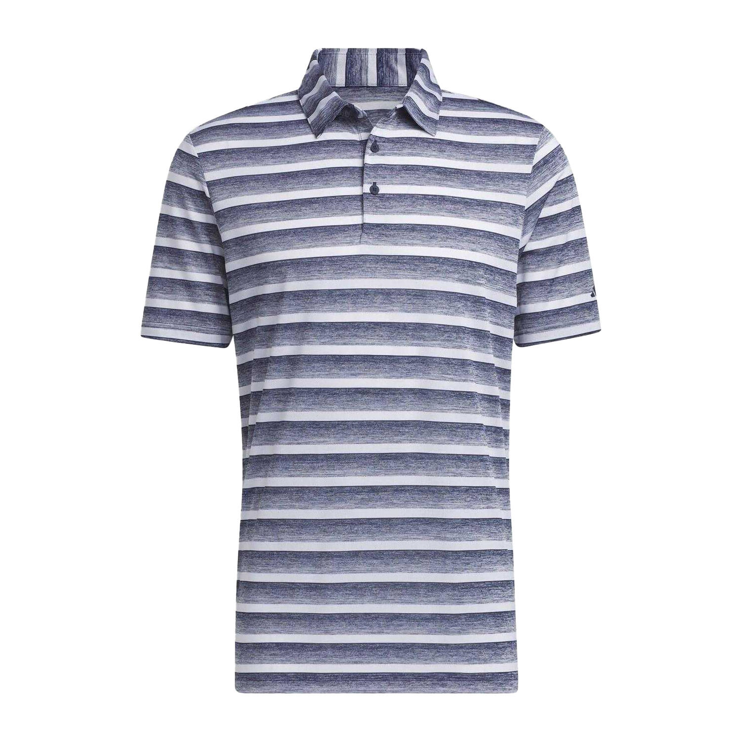 Adidas Mens Contrast Striped Golf Polo Shirt