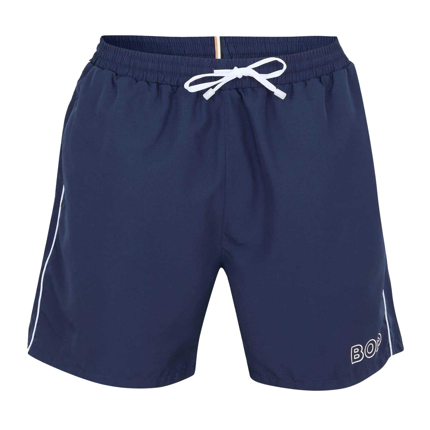 Boss Mens Side Stripe Swim Shorts