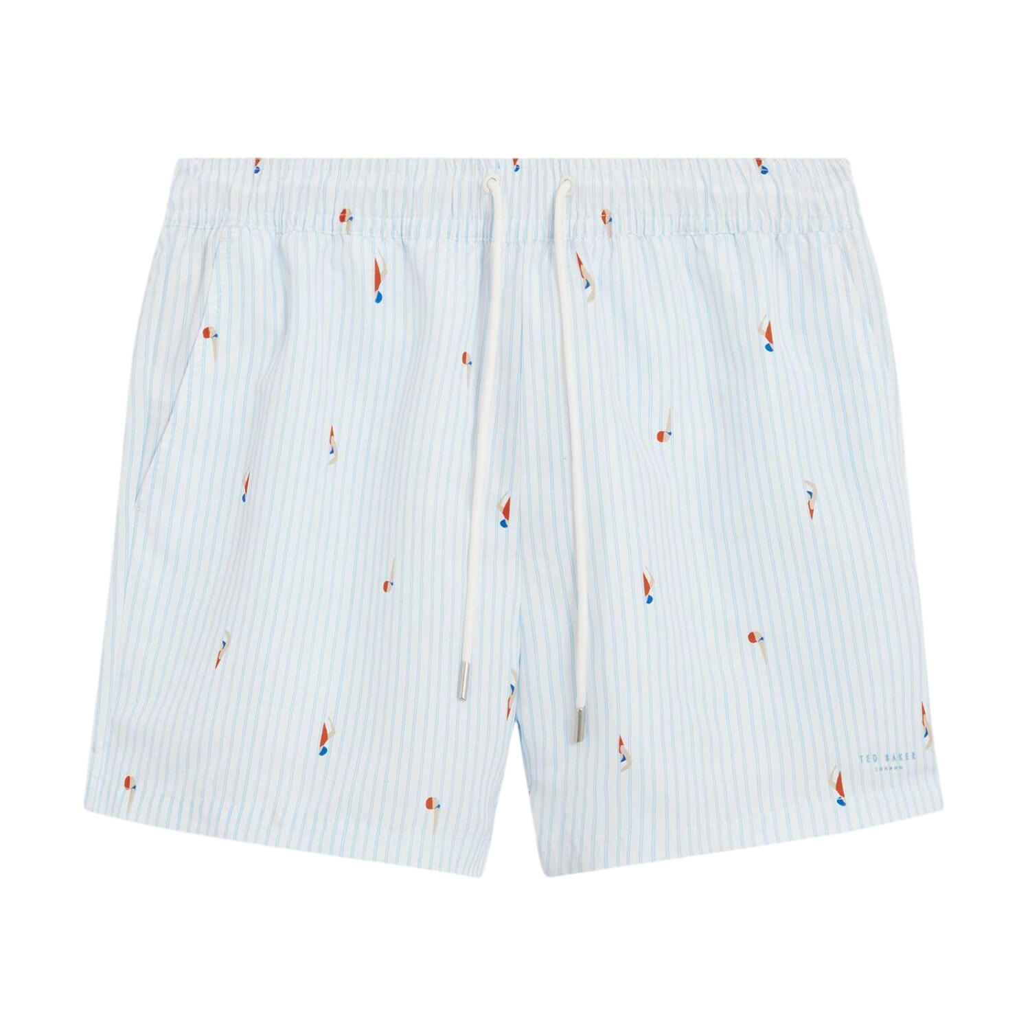 Ted Baker Mens Sailboat Relaxed Fit Swim Shorts