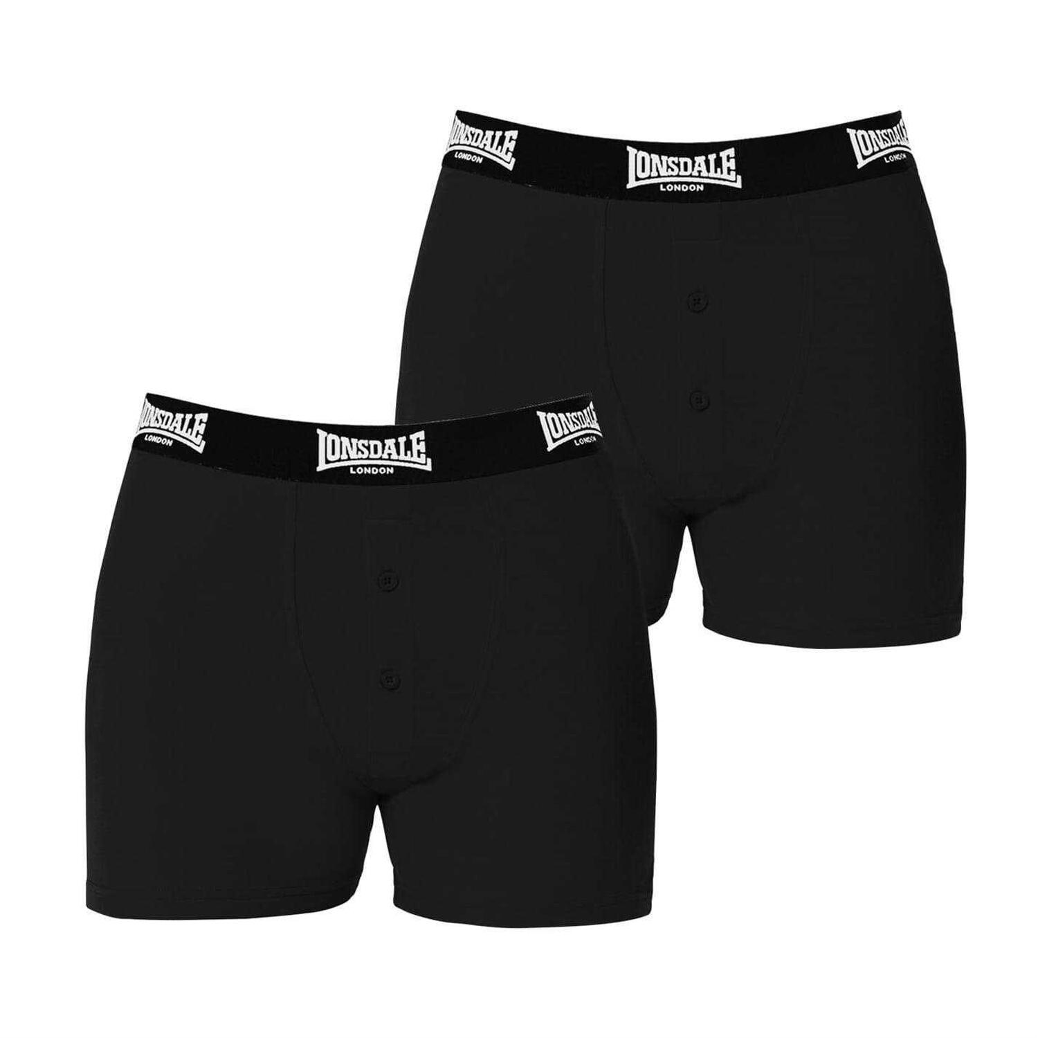 Lonsdale Mens Boxer Shorts (Pack of 2)