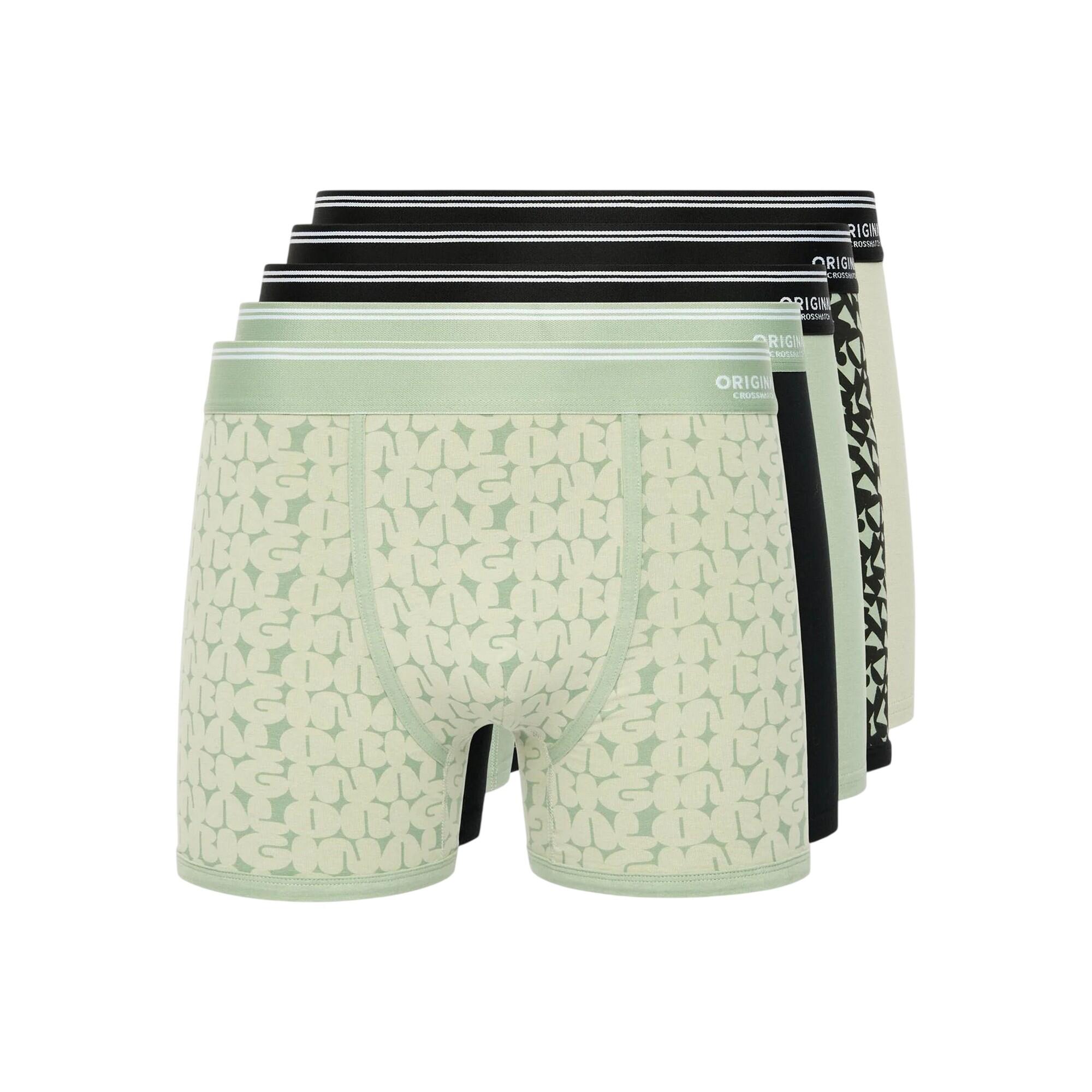 Crosshatch Mens Dringal Boxer Shorts (Pack of 5)