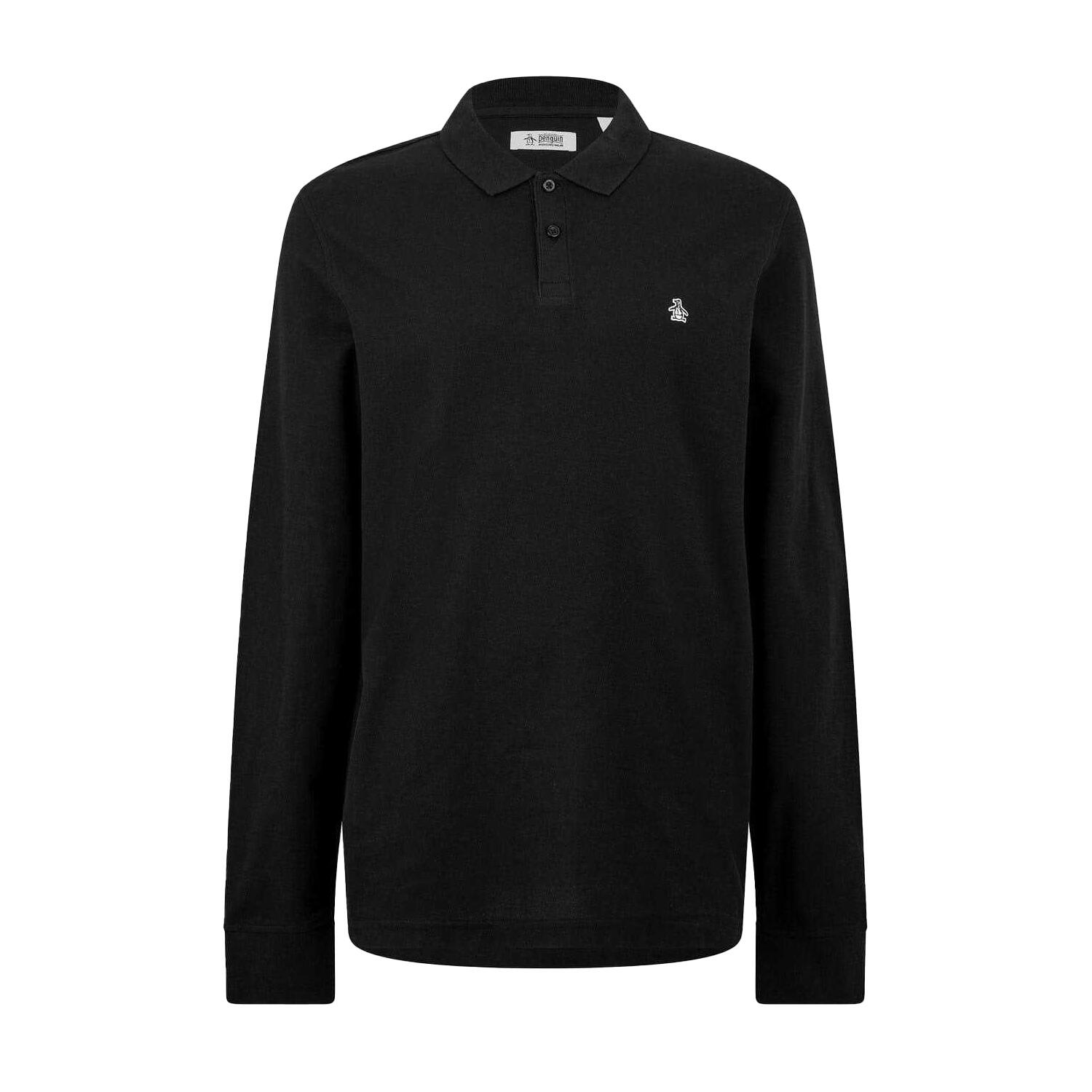 Original Penguin Mens Cotton Long-Sleeved Polo Shirt