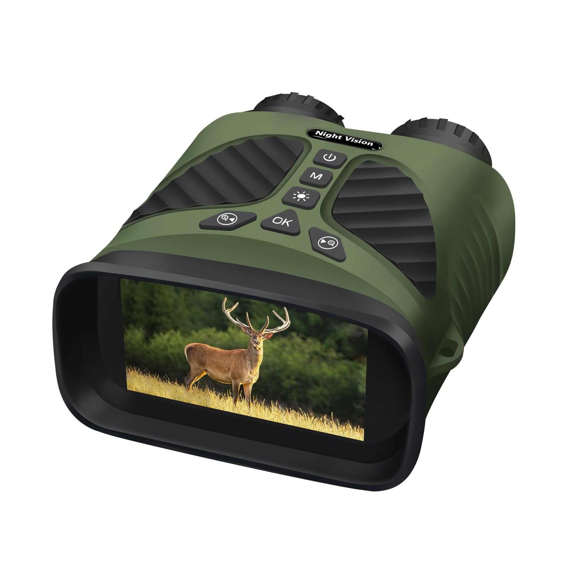 10X Zoom, Infrared 300m Range Night Vision Binoculars - Green