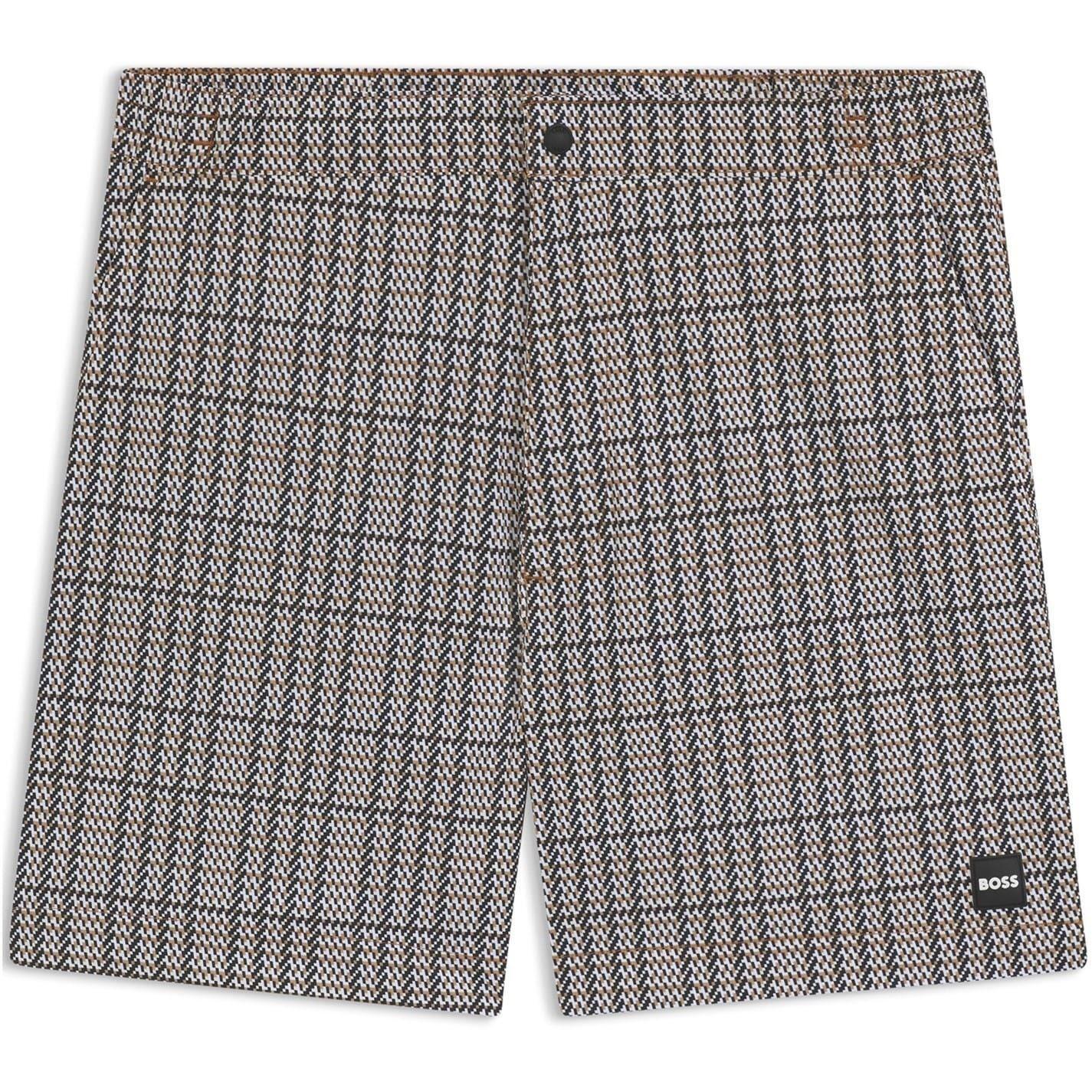 Boss Mens Plaid Swim Shorts